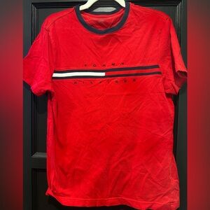 Vintage 90s Men’s Tommy Hilfiger Red Shirt Size S